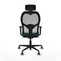 Piqueras y Crespo Chaise de Bureau 1D036G2 Turquoise
