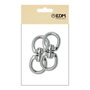 Edm Anille giratoire modèle AP12, acier nickelé, 16 mm, 2 unités