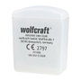 Wolfcraft 4962000 Bouchons d'oreilles réutilisables avec cordon et étui CE, atténuation 33 dB, protection auditive EPI