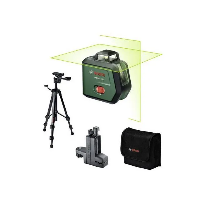 Bosch PLL 360-15G - Niveau laser avec trépied TT 120, pince MM3, housse et batterie Li-ion Bosch PLL 360-15G - Niveau laser avec trépied TT 120, pince MM3, housse et batterie Li-ion