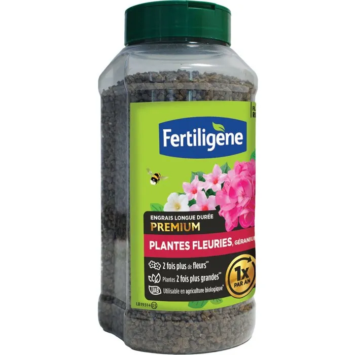 Fertiligene Engrais longue durée premium plantes fleuries géraniums 600 g