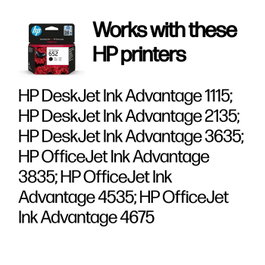 HP 652 Cartouche d'encre Originale Noire