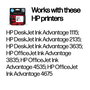 HP Cartouche d'encre originale Advantage 652 Noir - Haute qualité, pour impressions quotidiennes et photos