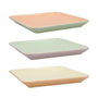 Quid Vitamina Plateau Carré en Porcelaine Bicolore 21x21 cm (24 Unités)