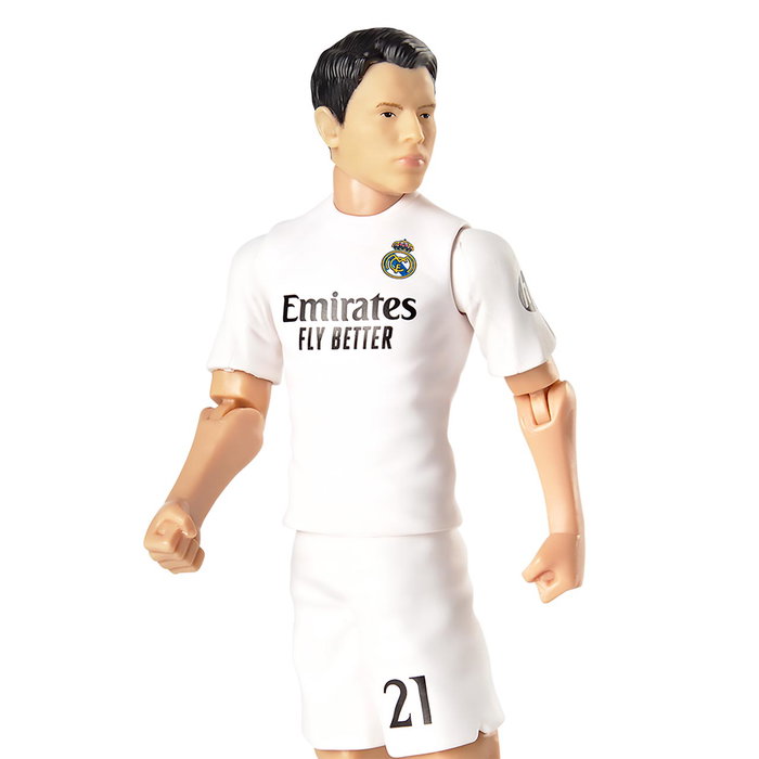 Banbo Toys Figurine Articulée Brahim Diaz 20 cm - Réplique Joueur Real Madrid en PVC - Collectible Football +3 ans