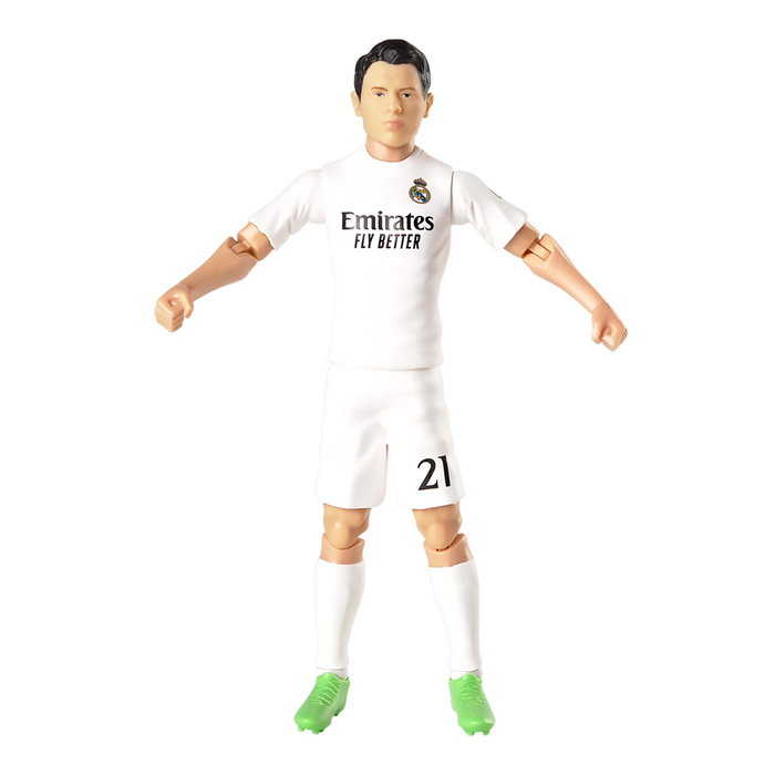 Banbo Toys Figurine Articulée Brahim Diaz 20 cm - Réplique Joueur Real Madrid en PVC - Collectible Football +3 ans