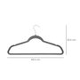 ORYX Percha Oryx Terciopelo 445 mm (Pack 10p)