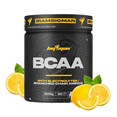 BIGMAN BCAA Glutamine + Électrolytes Limon 300 g BIGMAN BCAA Glutamine + Électrolytes Limon 300 g