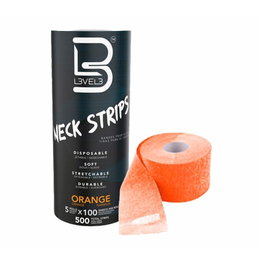 L3Vel3 Papier de cou orange pré-découpé Lot de 5 x 100 unités