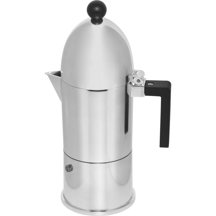 Alessi La Cupola Cafetière 6 Tasses en Aluminium Fondu