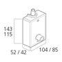 Cambesa Torno persiana exterior 80 kg blanc avec manivelle