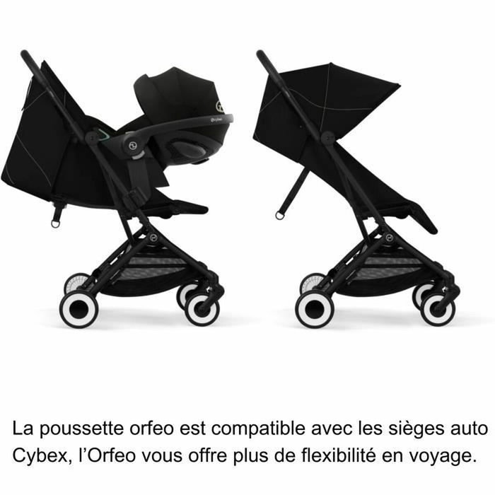 Cybex Gold Orfeo - Poussette de voyage ultra compacte Magic Black
