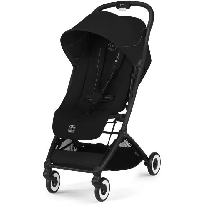 Cybex Poussette Orfeo - Ultra compacte et confortable, 4 roues, Magic Black - Pliable d'une main, pour voyage en avion, jusqu'à 4 ans (22 kg) Cybex Poussette Orfeo - Ultra compacte et confortable, 4 roues, Magic Black - Pliable d'une main, pour voyage en avion, jusqu'à 4 ans (22 kg)