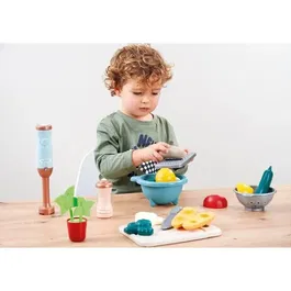 Ecoiffier 1679 Coffret Salé - Ensemble de Soupe pour Enfant - Jeu d'Imitation Nourriture pour Apprendre à Manger Sainement