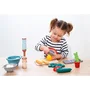 Ecoiffier 1679 Coffret Salé - Ensemble de Soupe pour Enfant - Jeu d'Imitation Nourriture pour Apprendre à Manger Sainement