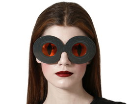 Atosa Lunettes Monstre avec Yeux de Reptile Orange