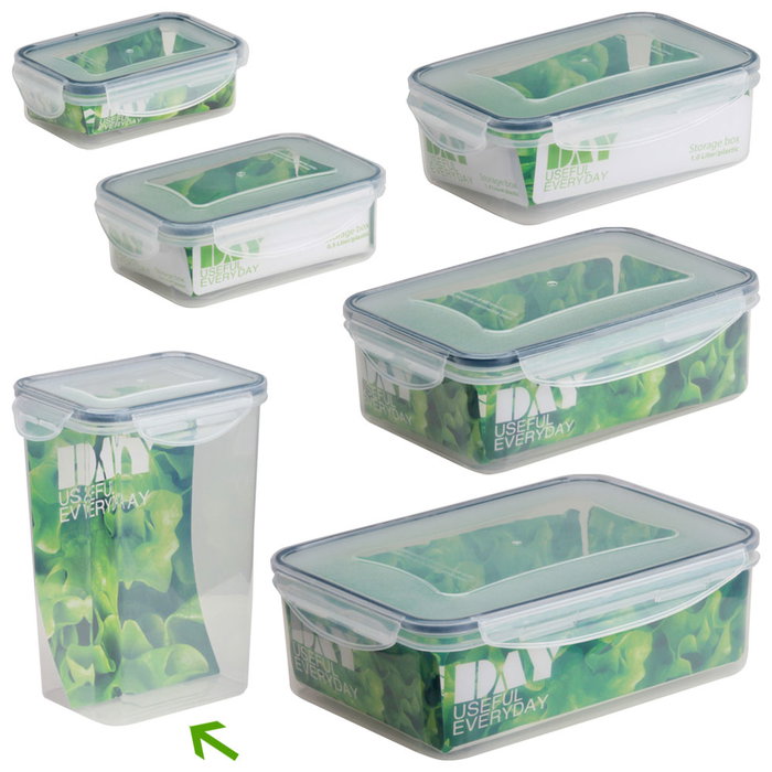 Day Lot de 4 boîtes hermétiques rectangulaires de 1,3 L