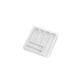 Emuca range-couverts Optima Vertex/Concept, profondeur 500mm, plateau 16mm, module 450mm, Plastique, Blanc