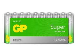 GP GP Super Alkaline AAA-battery, 24A/LR03, pack de 20