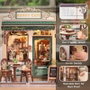 Figurine Model Kit Miniature House Sunny Cafe 20 x 16 cm