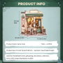 Figurine Model Kit Miniature House Sunny Cafe 20 x 16 cm