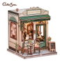 Figurine Model Kit Miniature House Sunny Cafe 20 x 16 cm