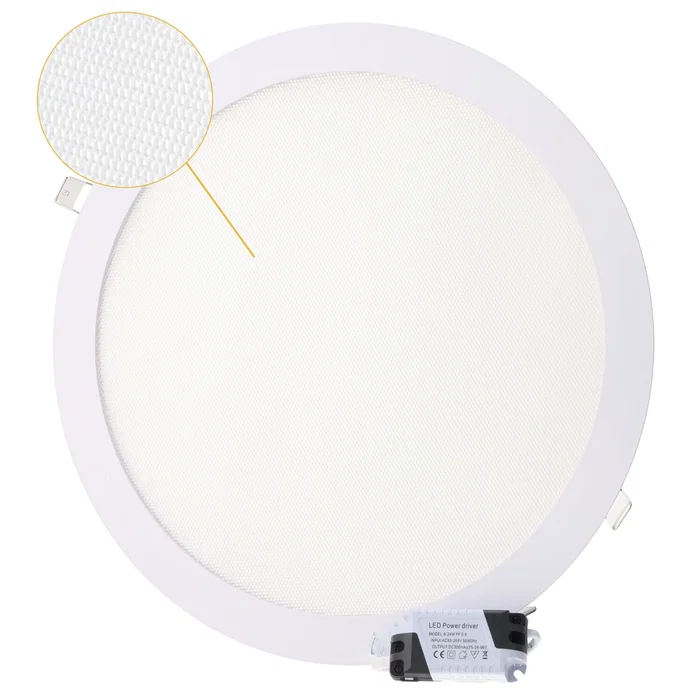 Plaque LED Circulaire 25W 2500Lm CCT (Lumière Réglable) UGR17, 40.000H HO-RDP16-25W-17-CCT Plaque LED Circulaire 25W 2500Lm CCT (Lumière Réglable) UGR17, 40.000H HO-RDP16-25W-17-CCT