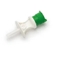 Covetrus Canule d'extraction Luer Lock verte, 100 unités de canules d'extraction avec bouchon à pression, sans PVC et sans DEHP