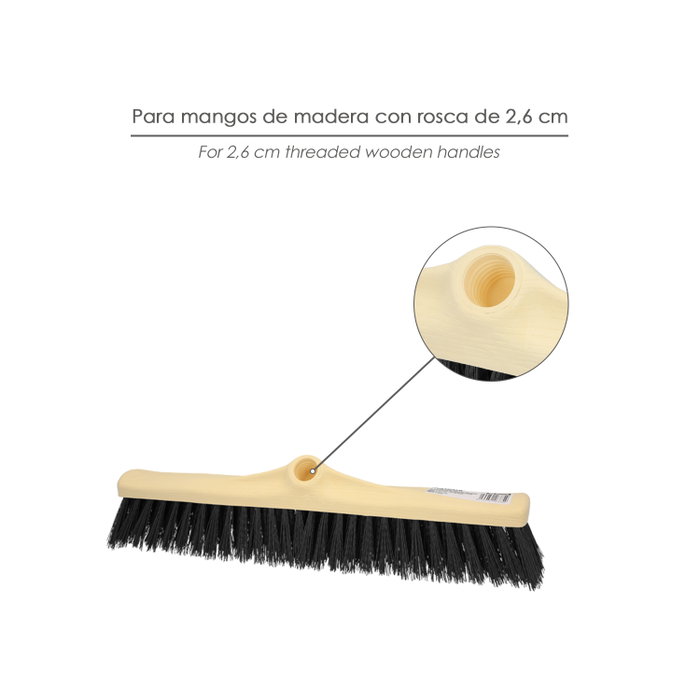 WOLFPACK LINEA PROFESIONAL Cepillo Barrendero Industrial 50 cm