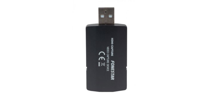 Fonestar Capturadora Vidéo HDMI USB 2.0 Entrée 4K@30Hz Sortie 1080p@60Hz pour Streaming PC