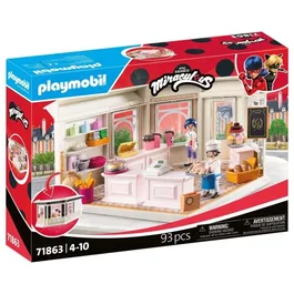 Playmobil 71863 - Boulangerie Dupain Cheng, Figurine Miraculous, 93 Pièces, Jeu de Construction dès 4 Ans