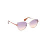 Max & Co Lunettes de soleil MO0082 32Z Femme Cat-eye Monture Dorée Verres Violet Miroir Dégradé