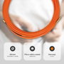 GSC Evolution Guía pasacables fibre de verre + métal 4mm 10M Orange