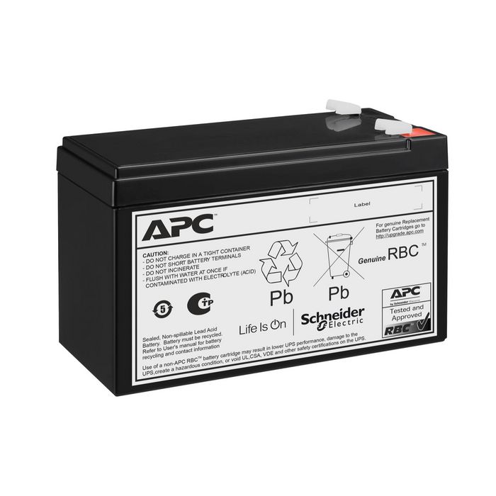 APC 175 - Batterie de remplacement 12V 9Ah pour onduleur Easy UPS, Cartouche neuve certifiée avec garantie de 2 ans
