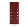 WOLFPACK LINEA PROFESIONAL Disques de ponçage rectangulaires Velcro 115x280 mm Grain 180, Lot de 10
