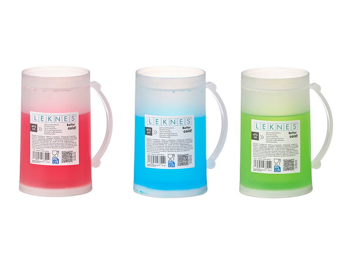 Leknes Jarra Enfriadora Multicolore 11 x 14,5 x 8 cm Plastique 473 ml (Set de 24)