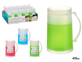 Leknes Jarra Enfriadora Multicolore 11 x 14,5 x 8 cm Plastique 473 ml (Set de 24)