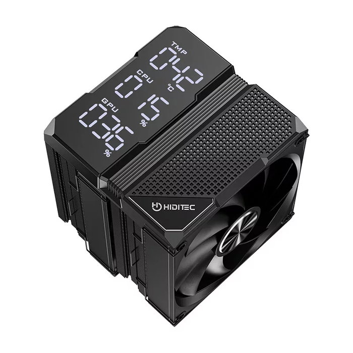 Hiditec DC40 PRO PWM Black avec double ventilateur 120 mm