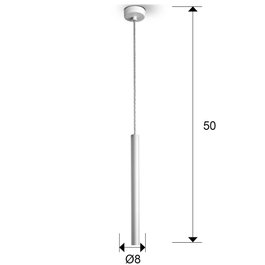 Suspension Varas en Acier et Acrylique LED 5W