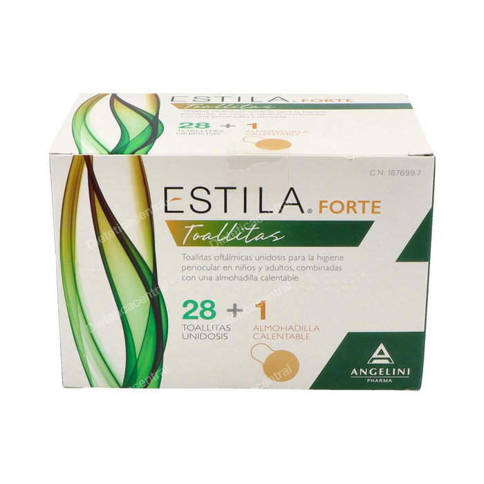 ESTILA Forte - Lot de 28 toallettes nettoyantes avec une almohadilla (tampon) incluse ESTILA Forte - Lot de 28 toallettes nettoyantes avec une almohadilla (tampon) incluse
