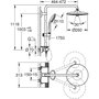 Grohe Vitalio Joy Colonne de douche avec mitigeur thermostatique, tête 260 mm, chromé