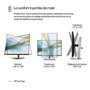 HP Moniteur HP Series 5 Pro 24" WUXGA (100 Hz, sRGB 100%, sans bords 3 côtés, réglage hauteur/inclinaison) - HP 524pn - Sans PVC et matériaux recyclés