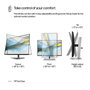 HP Moniteur HP Series 5 Pro 24" WUXGA (100 Hz, sRGB 100%, sans bords 3 côtés, réglage hauteur/inclinaison) - HP 524pn - Sans PVC et matériaux recyclés