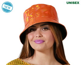 Atosa Sombrero Pescador Effet Holographique Orange