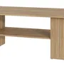 Mauvella Table basse rectangulaire en chêne, 2 plateaux, dimensions 110 x 60 x 45 cm - Apportez une touche d'élégance à votre salon