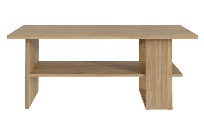 Mauvella Table basse rectangulaire en chêne, 2 plateaux, dimensions 110 x 60 x 45 cm - Apportez une touche d'élégance à votre salon