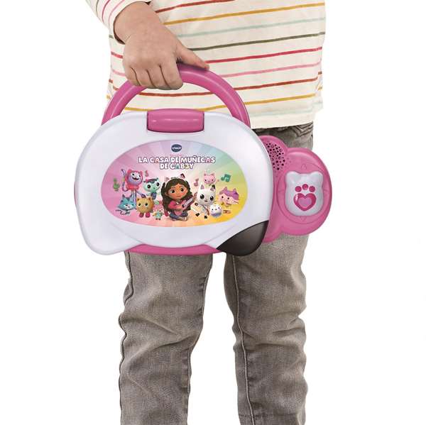 Vtech Ordenador Éducatif La Casa de Muñecas de Gabby – Ordinateur Éducatif avec Écran LCD, Plus de 200 Phrases et Mélodies, pour Enfants de 3 à 7 Ans
