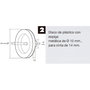 WOLFPACK LINEA PROFESIONAL Treuil volet plastique pointe métallique 120x40 mm