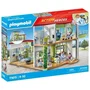 PLAYMOBIL 71615 - Hôpital Aménagé avec Toit Végétal - Coffret de Jeu 165 Pièces - Action Heroes - Jeu de Figurines à Partir de 4 Ans
