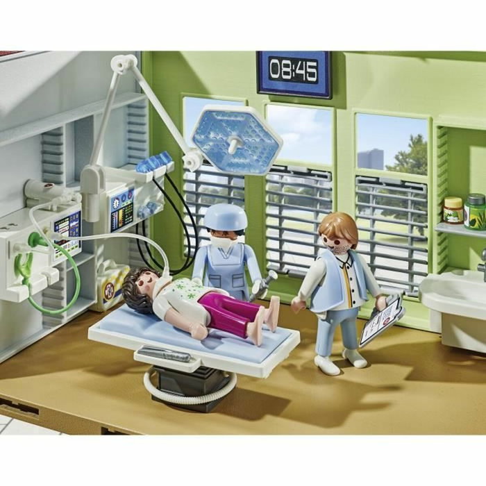 Playmobil 71615 Hôpital aménagé avec toit végétal, Action Heroes Playmobil 71615 Hôpital aménagé avec toit végétal, Action Heroes